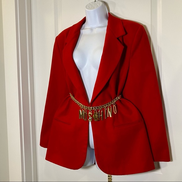 Vintage Red Stylish Blazer Size US 12 - Picture 6 of 12